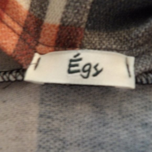 Egy Multi Colored Plaid Cardigan With Elbow Patches Sz 1XL - Picture 6 of 7